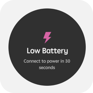 Low Battery Prompt